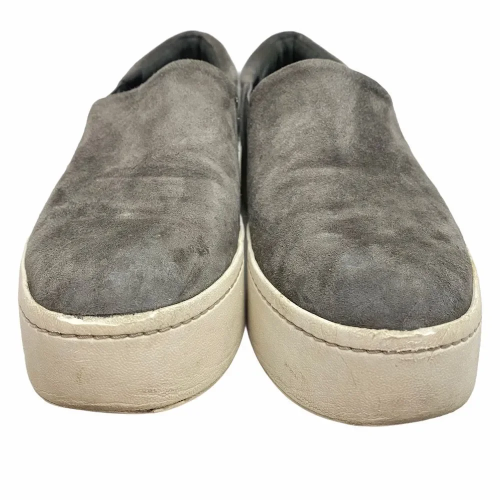Vince. Women’s Gray Suede Slip‎ On Mules Sz 7 M